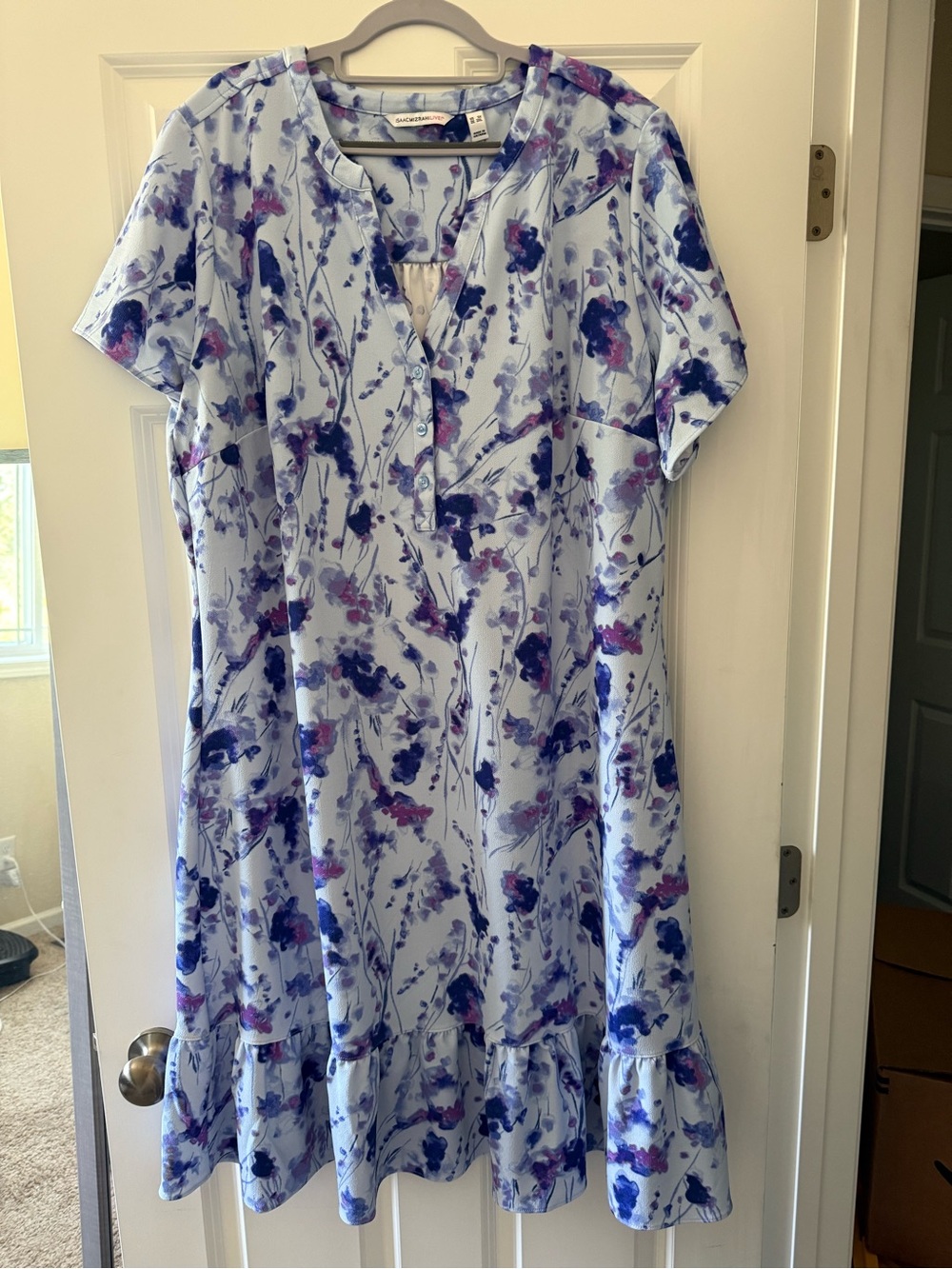 Isaac Mizrahi Floral Short Sleeve Dress